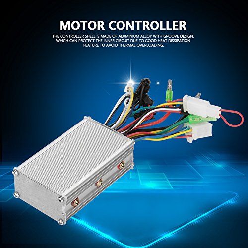 Dilwe Controlador sin Cepillo del Motor de 36V/48V 250W Controlador de Onda Sinusoidal de Aluminio Para E-bike Scooter