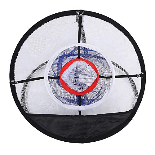 Dilwe Red de Pelota de Golf, Red de Barra de Corte de Tres Capas de Golf Práctica fácil de Llevar Bolas de Red Soporte de colector Bolsa Accesorio de Entrenamiento