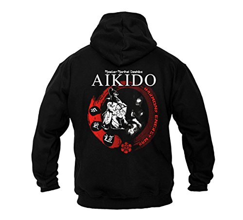 Dirty Ray Artes Marciales Aikido sudadera hombre con capucha BDT20 (L)