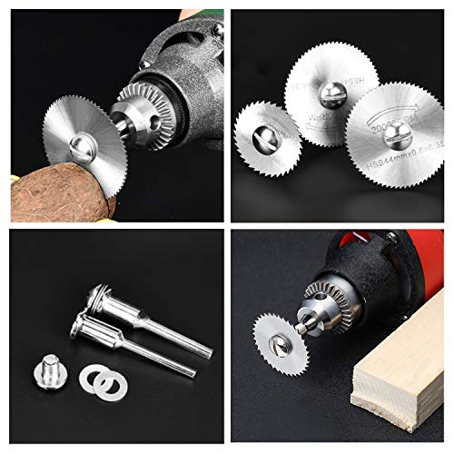 Discos de Corte para la marca Dremel, Accesorios para Herramientas Rotativas, Hojas de Disco para Taladro, Mini Hojas de Sierra Circular para Corte de Madera, Plástico y Metal (8 piezas)