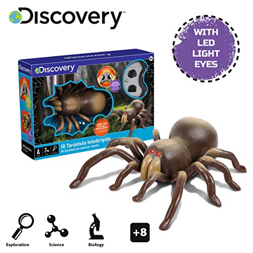 Discovery IR Tarántula radiocontrol, RC, Animal Realista, Juguetes niño 8 años, Infrarrojos, teledirigido (World Brands 6000376)