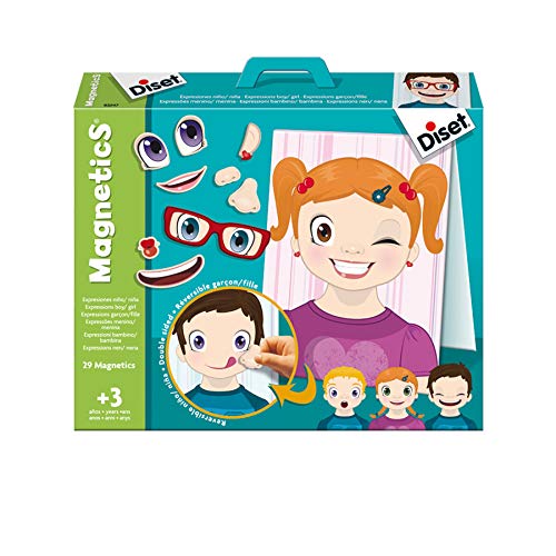 Diset - Magnetics Expresiones Juego para Niños, Multicolor (63247)