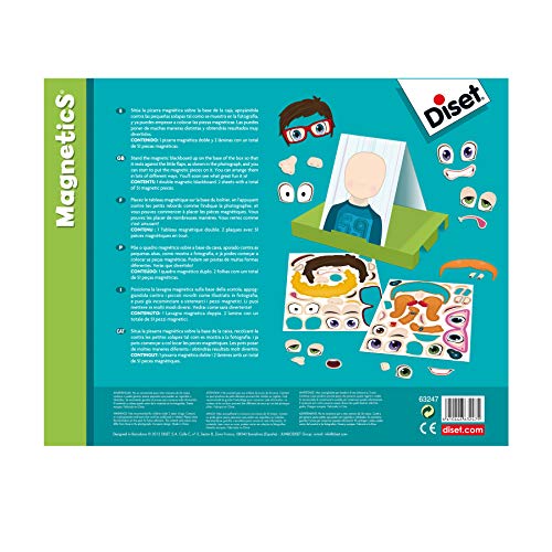 Diset - Magnetics Expresiones Juego para Niños, Multicolor (63247)