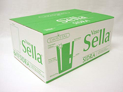 Dkristal Vaso Sidra Sella, Cristal, 500 ml, 6 Unidades