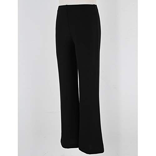 dPois Pantalones de Jazz Danza para Niño Pantalón de Jazz Pantalon Largo Deportivo Elástico Pantalón de Ejercicio Baile Moderno Pantalones Deportivos Trajes para Jazz Baile Negro 12 Años