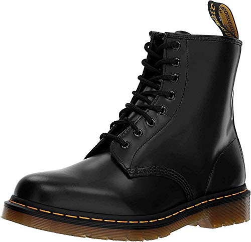 Dr. Martens 1460 - Botas Militares de Mujer, Negro (Black Smooth Leather), 41 EU