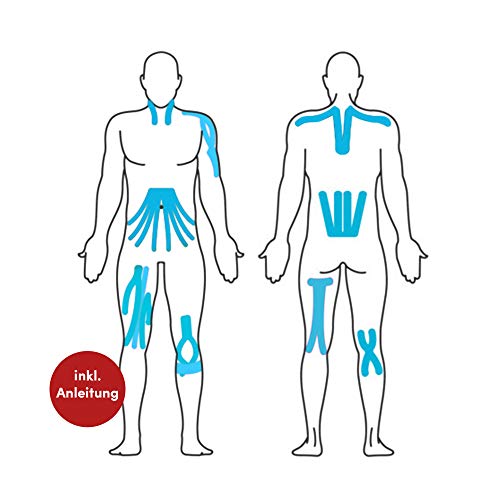 Effekt Manufaktur [5m x 5cm] Kinesiotape Vendaje Neuromuscular I Cinta Kinesiologica impermeable y elastica I Sport Kinesiology Tape