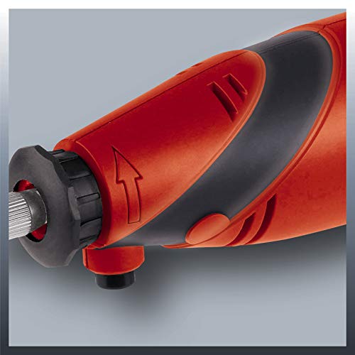 Einhell 4419169 Multiherramienta TH-MG 135 E con 189 accesorios, maletín, eje flexible, 135 W, 230 V, color rojo