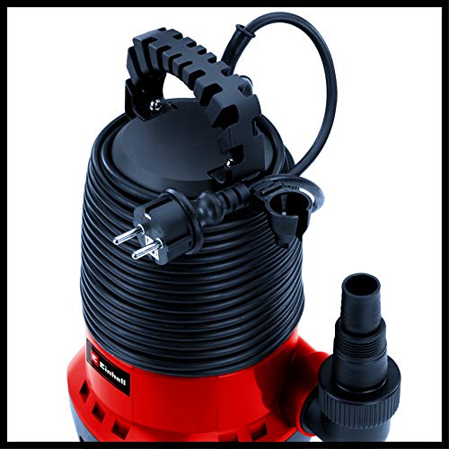 Einhell GC-DP 7835 -Bomba de aguas sucias(780W, capacidad de 15.700 l/h, profundidad max. de inversión 7m, conexión de manguera 47.8mm, cuerpos extraños hasta 35 mm, interruptor de flotador continuo)