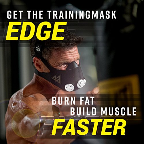 Elevation Training Mask 50-0151 - Máscara de Entrenamiento, Color Negro, Talla M