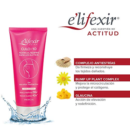 Elifexir Culo 10 - Crema Reafirmante y Redensificante de Gluteos | Moldea, Redefine y Eleva | Piel Más Firme, Suave y Luminosa| Antiestrías - 150 ml