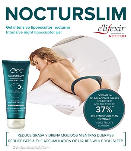 Elifexir Nocturslim - Gel Intensivo Lipoescultor Noche, Crema Reafirmante Extreme, Crema Drenante Retención de Líquidos, Producto Corporal Termigenico, Resultados Visibles en 2 Semanas - 200 ml