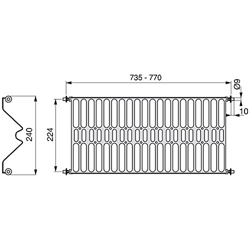 EMUCA - Escurridor de Platos y Vasos de Acero Inoxidable para Muebles de Cocina de Ancho 80 cm