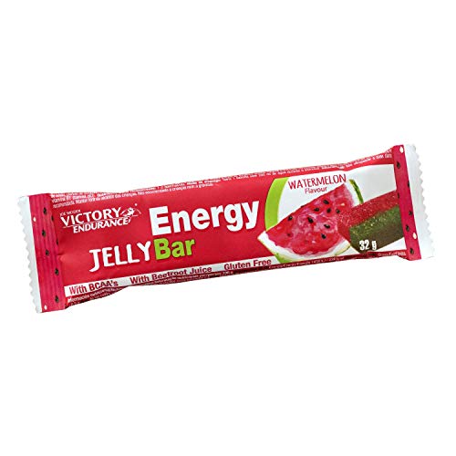 Energy Jelly Bar Sandía. 32g x 24 barritas Aportan vitaminas, minerales y zumo de remolacha. Sin Gluten.