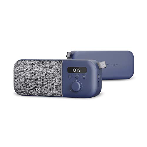 Energy Sistem Fabric Box Radio Navy (FM Radio, 1200 mAh Battery, 3 W, PLL Tuner, Audio-out)