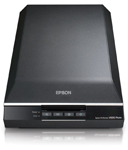 Epson Perfection V600 Photo - Escáner fotográfico doméstico (Digital ICE para película y fotografía, corrección de valor de sonido a través de histograma), color negro