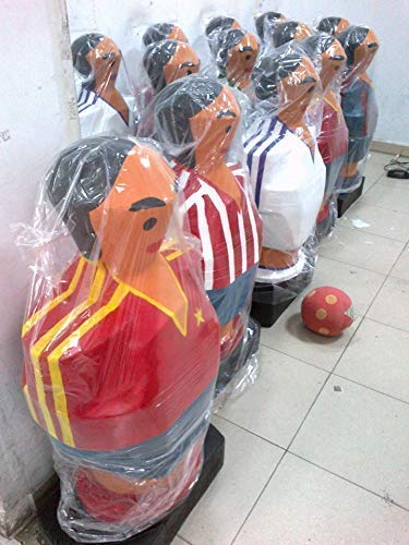 escultura Real Sporting de Gijón mas de un metro de altura muñeco futbolin gigante