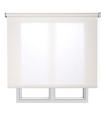 Estores Basic, Stores screen, Blanco, 120x250cm, estores plegable, persianas enrollables para el interior.