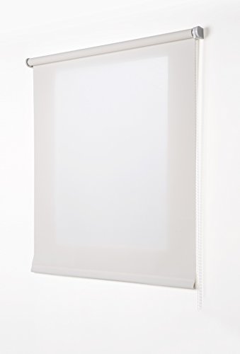 Estores Basic, Stores screen, Blanco, 120x250cm, estores plegable, persianas enrollables para el interior.