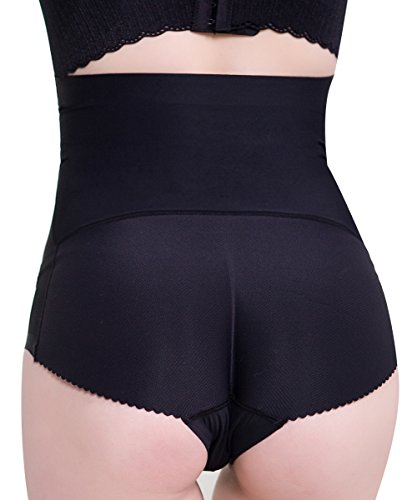 Everbellus Fajas Levanta Gluteos Braguita Moldeadora Bragas con Relleno Nalgas Push Up para Mujer Nero Small