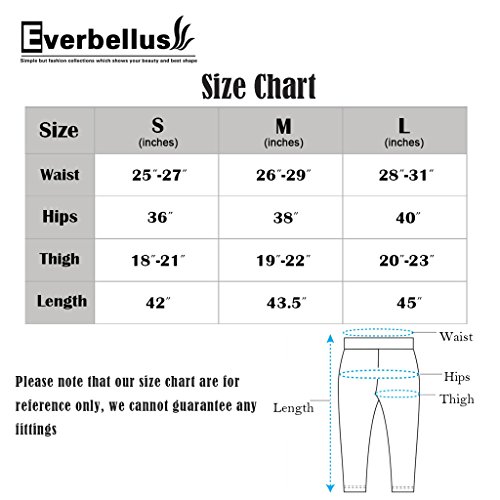 Everbellus Leggings de piel sintética para mujer, talle alto negro negro L