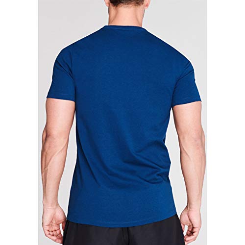 Everlast - Camiseta de cuello redondo para hombre, diseño de laurel Azul azul M