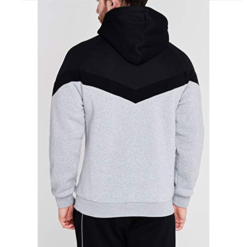 Everlast Hombre Sudadera con Cremallera Gris Marga S