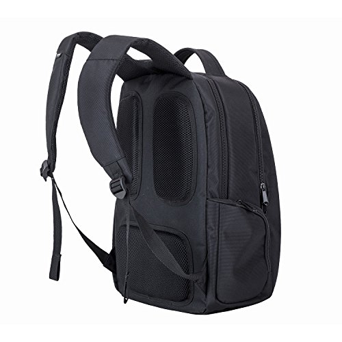 Ewent Urban Mochila para Ordenador Portátil, Maletín Ejecutivo Espacioso, Mochila Escolar Impermeable y Práctica para Viajes, Se Adapta a Portátiles de hasta 15.6" y 17", Color Negro