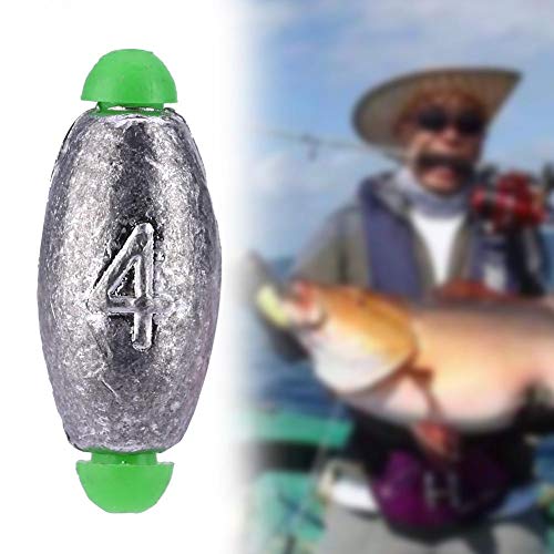 Extraíble Dividir Plomo Disparador Disparadores Pesos Pesca Kits de Abordar, Pesos Plomos de Curricán Pesca Accesorios, 10 Unids, 5 Tamaños(4g)