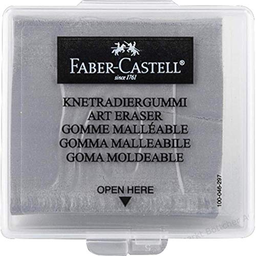 Faber-Castell - Goma de borrar en caja de plástico, color gris