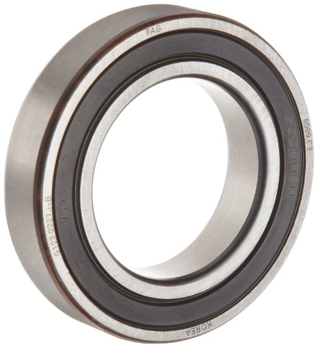 FAG 6009 – 2rsr-c3 Deep Groove Ball Bearing, sola fila, doble sellado, jaula de acero, C3 Remoción, métricas, 45 mm ID, 75 mm OD, 16 mm de ancho 6000rpm máxima velocidad de rotación, 3280lbf estática capacidad de carga, capacidad de carga dinámica 4680lbf