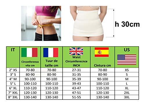 Faja redoctora lumbar adelgazante mujer y hombre Medico y Ortopedico buena para trabajo hernia y diastasis.Deportiva y termica Usar debajo de la camiseta (93% Lana 4° cintura 90-100 cm)