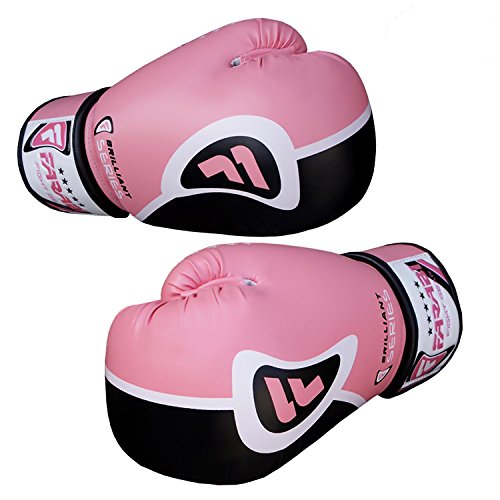 Farabi Boxing Gloves Boxing Gloves for Training Punching Sparring Muay Thai Kickboxing Gloves (Pink, 16Oz)