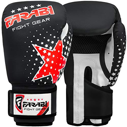 Farabi junior boxeo para niños. MMA, Muay Thai, kickboxing entrenamiento, saco de boxeo, gama de guantes para jóvenes