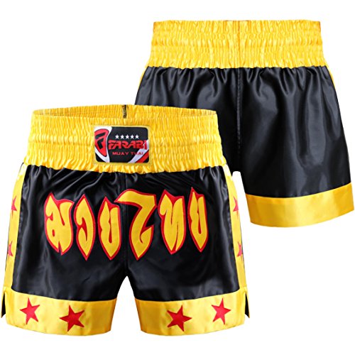 Farabi Muay Thai Short Kickboxing MMA Mix Martial Arts Training Short Boxing Trunk (S)