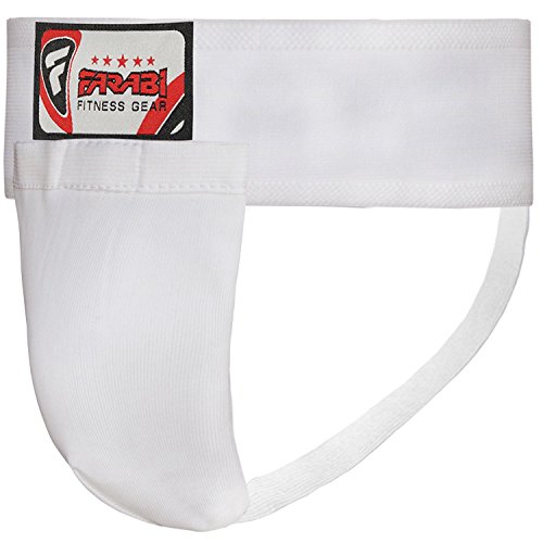 Farabi Sports Protector de Ingles de Boxeo (Blanco, XL)