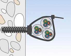 fischer 545786 FTCP-Taco para Bridas, Gris