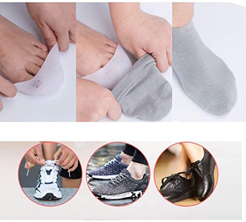 Fiyuer Protectores de Puntas Ballet 4 Pares Protector Dedos pie Silicona pie Protector Almohadillas Gel para Zapatillas de Punta Ballet