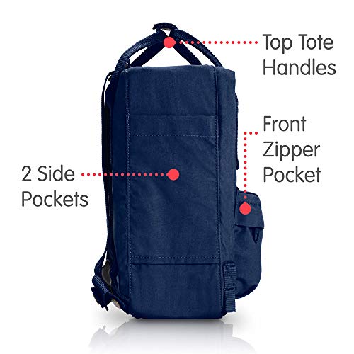 Fjällräven Kånken Mini Mochila de Senderismo Unisex Adulto, Azul Marino (Navy), 7 l (29 x 20 x 13 cm)