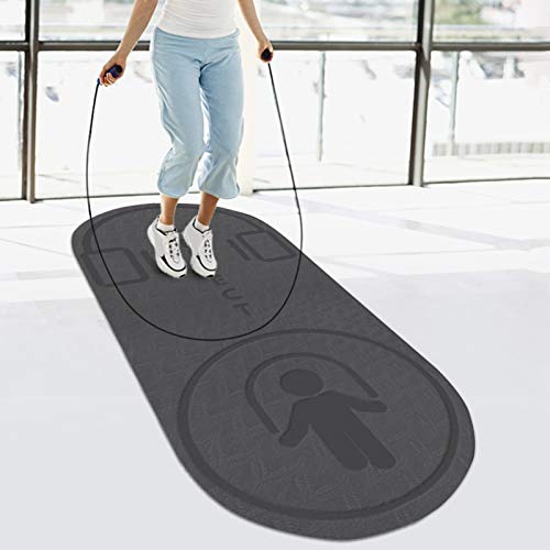 fllyingu Estera De Yoga Ejercicio Estera De Fitness Cuerda Saltar Alfombra De Piso Absorción De Impactos Mudo Pad De Baile Ecológico Antideslizante Estera De Entrenamiento 50.11x23.62x0.24in