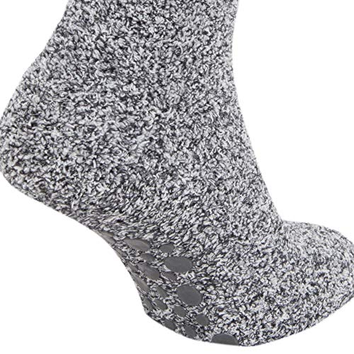 Floso – Calcetines antideslizantes para hombre, gris, EUR 40-47