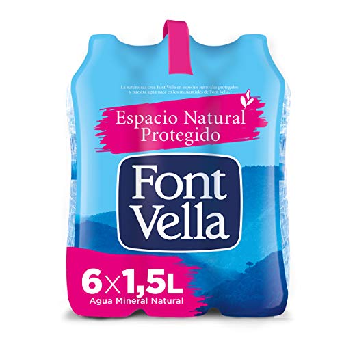 Font Vella, Agua Mineral Natural - Pack 6 x 1,5L