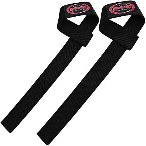 Frabi Wrist Straps Weight Lifting Wrist Straps Gym Wrist Support Powerlifting Wrist Strap Wrist Wrap Crossfit Lifting Wraps (Black)