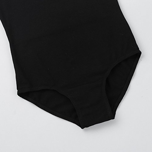 Freebily Maillot Clásico de Danza Ballet Gimnasia Ritmica para Niña Chica Leotardo Body Mono de Ballet sin Manga (5-14 Años) Negro 11-12 años