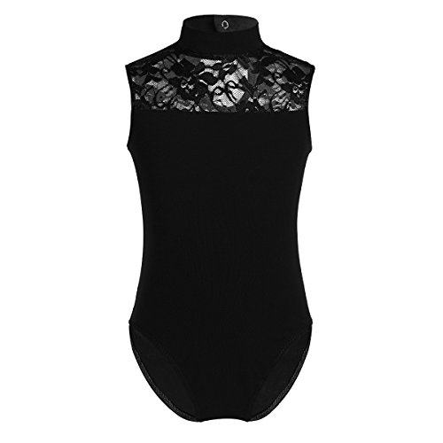 Freebily Maillot Clásico de Danza Ballet Gimnasia Ritmica para Niña Chica Leotardo Body Mono de Ballet sin Manga (5-14 Años) Negro 11-12 años