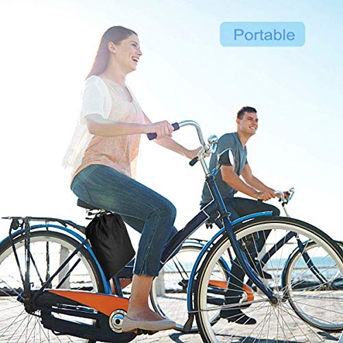 Funda Bicicleta, Nylón 190T Anti Polvo Resistente al Agua a Prueba de UV Cubierta Bicicleta para Bicicleta de Montaña y Bicicleta de Carretera (Negro)