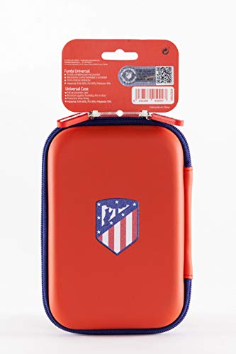 Funda Universal Atletico de Madrid para HDD, Discos Duros, Powerbank, cables, auriculares y accesorios tecnológicos.