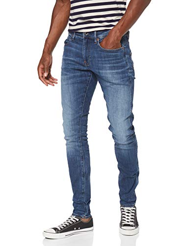 G-STAR RAW Revend Skinny Vaqueros, Medium Indigo Aged, 31W / 32L para Hombre