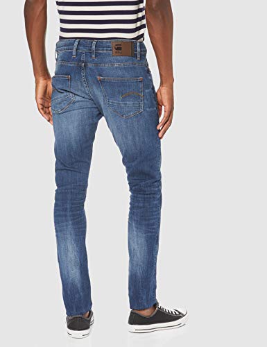 G-STAR RAW Revend Skinny Vaqueros, Medium Indigo Aged, 31W / 32L para Hombre