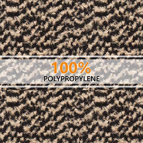 GadHome Felpudo de Entrada, Gris Beige 60x90 cm | Alfombra Exterior para Puerta, Impermeable, Lavable para Atrapar Suciedad para Recibidor|Alfombrilla Antideslizante, Pasillo, Cocina, Dormitorio